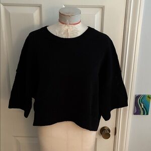 Banana Republic black cropped sweater
